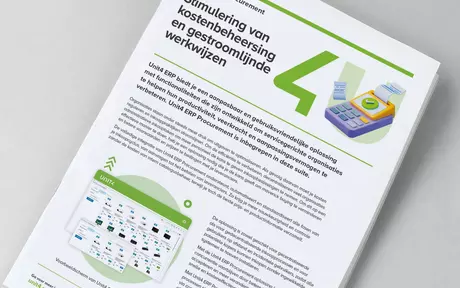 Cover image for Unit4 ERP fact sheet - procurement management